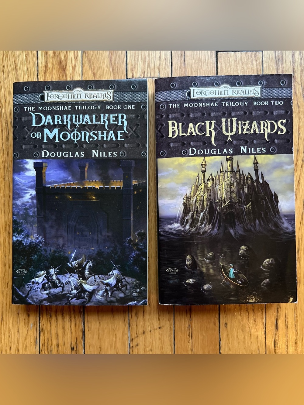 Fantasy Books: Darkwalker on Moonshae & Black Wizards by Douglas Niles
